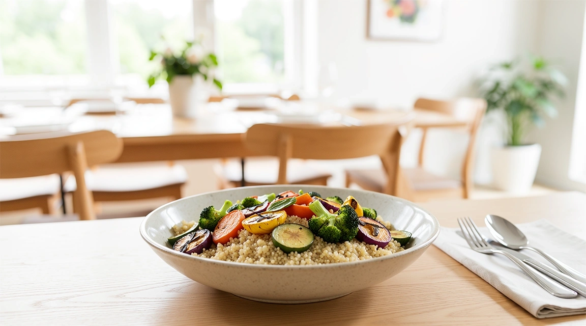 Gesunde Mahlzeit als Teil der Ernährungskonzepte